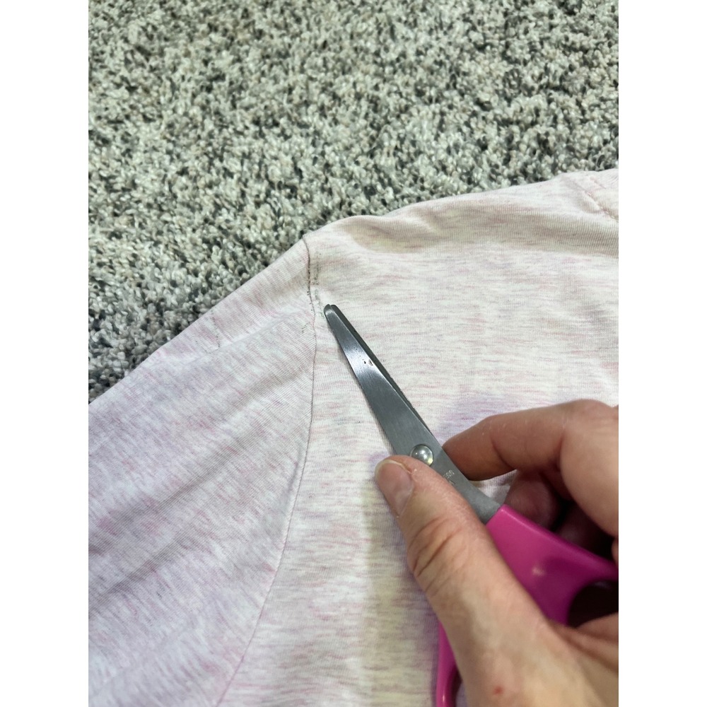 Buttercloth Womens Regular Fit Long Sleeve Pink‎ Marled Cotton Blend T Shirt M - Picture 11 of 12